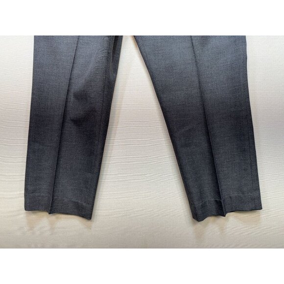 Farah Men’s Dress Pants Flat Front Stretch Size 34x26 Solid Blue Casua Pockets - Picture 8 of 12